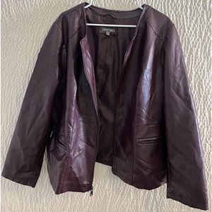 Roz & Ali Faux Leather Jacket